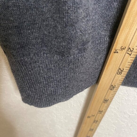NWT$50 Izod Fine Gauge V Neck Cotton Sweater Vest‎ Mens XXL Charcoal Gray Preppy - Picture 7 of 8